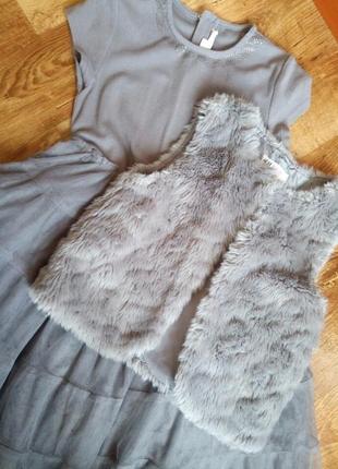 Платье, фатиновая юбка 7-9 лет hm2 фото
