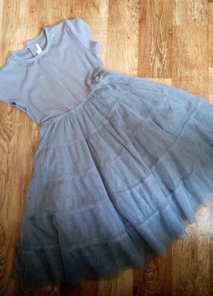 Платье, фатиновая юбка 7-9 лет hm6 фото