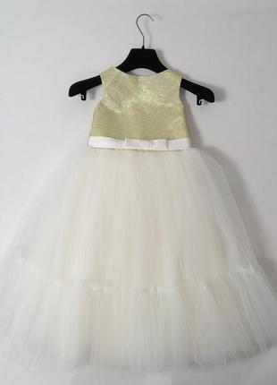 Нарядное праздничное пышное платье для девочки 6-7 лет 122-128 рост1 фото