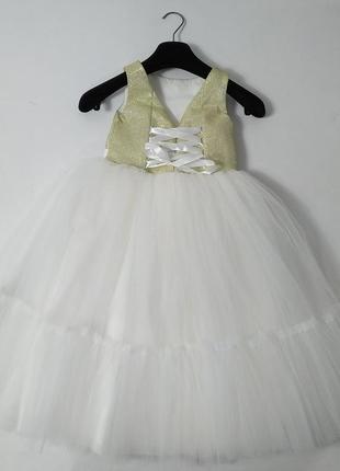 Нарядное праздничное пышное платье для девочки 6-7 лет 122-128 рост4 фото