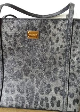 Dolce&gabbana leopard shopper сумка оригінал4 фото