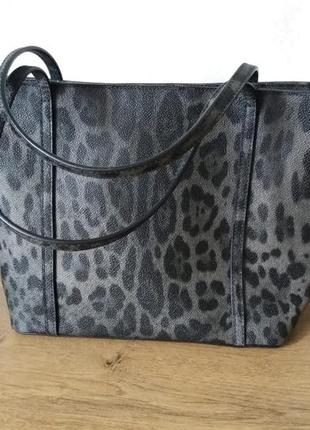 Dolce&gabbana leopard shopper сумка оригінал6 фото