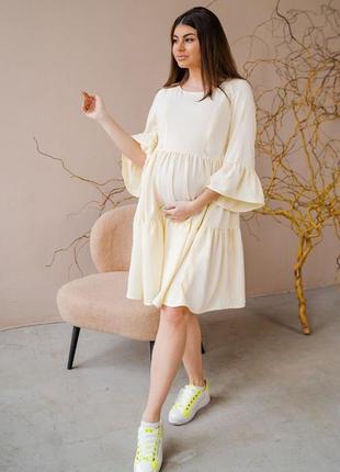 Сукня для вагітних з секретом для годування (плаття для вагітних, секрет для годування)4 фото