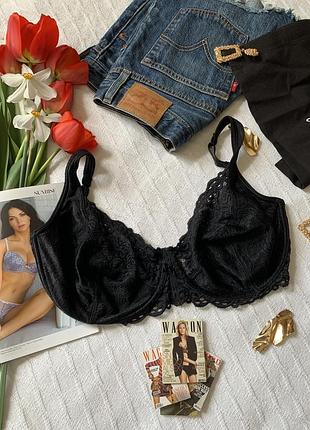 Ажурный бюстгальтер на косточках без паралона