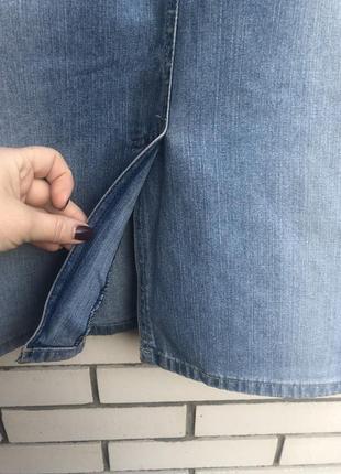 Джинсовая юбка с заклёпками винтаж7 фото