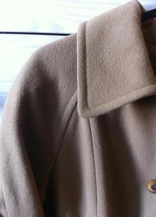 Шерстяное пальто camal верблюжьего цвета 10-12 британия3 фото