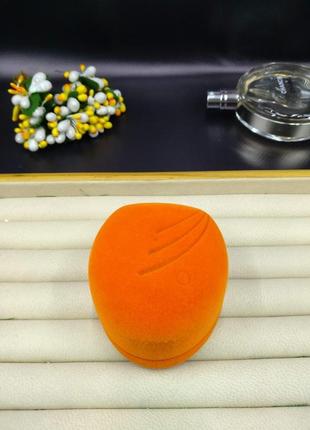 Ювелирная подарочная упаковка футляр коробочка для кольца сережек овал бархатная