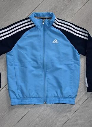 Спортивная голубая кофта adidas climalite оригинал оригинальный adidas на 7-8 лет