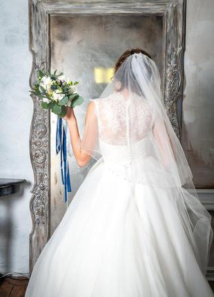 Шикарное свадебное платье!4 фото