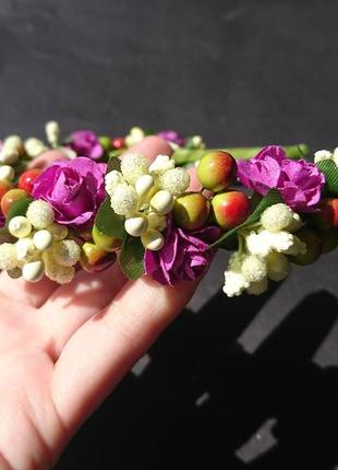 Обруч с цветами