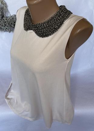 Шикарная нежная блуза , с красивым воротником2 фото