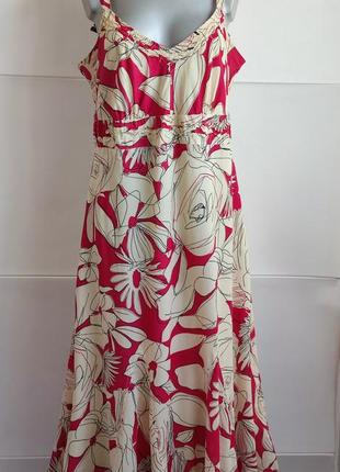 Літня сукня marks & spencer з квітковим принтом1 фото