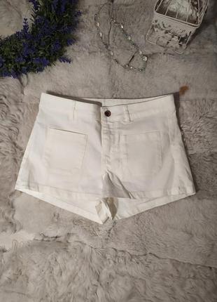 Короткі джинсові шорти, короткие белые джинсовые шорты h&m1 фото