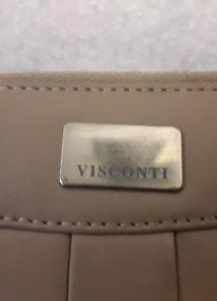 Шкіряний гаманець від британського бренду visconti.4 фото