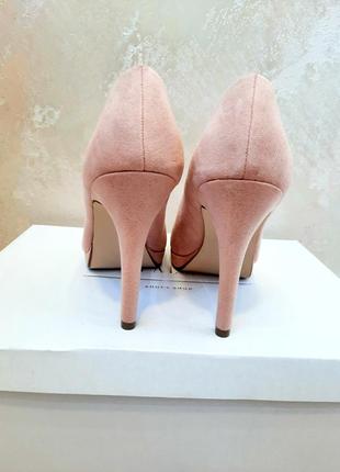 H&m пудровые туфли с эко - замша5 фото