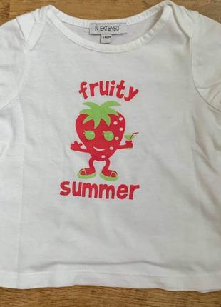 Футболка девочке тм «in extenso» р.74см.