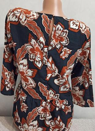 Жіноча шифонова блуза esmara з баскою.2 фото