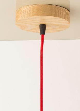 Светильник потолочный подвесной лофт из дерева "рick еasy"8 фото