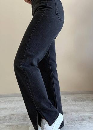 Джинси палаццо прямі чорні білі тренд сезона