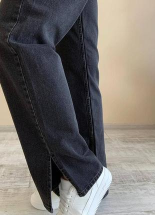 Джинси палаццо прямі чорні білі тренд сезона