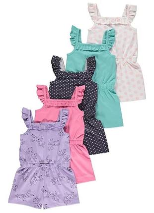 Яскраві ромперы для дівчинки george, 4-5 років