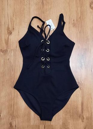 Купальник у рубчик злитий primark розмір 38/m-l