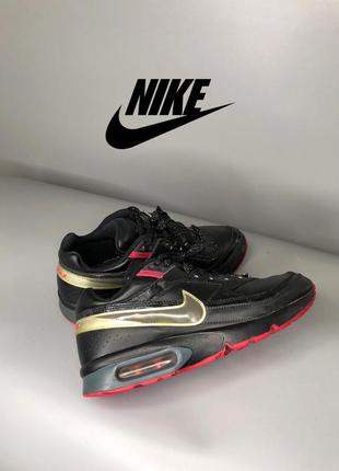 Кросівки жіночі nike air max 309341 шкіряні текстильні чорні оригінал10 фото