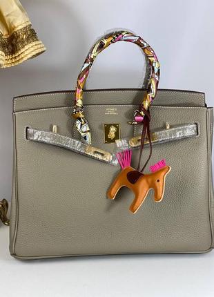 Сумка жіноча шкіряна ділова брендовий шоппер бежева