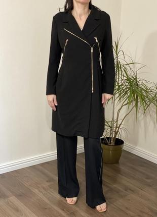 Плащ пальто h&m чёрный 3