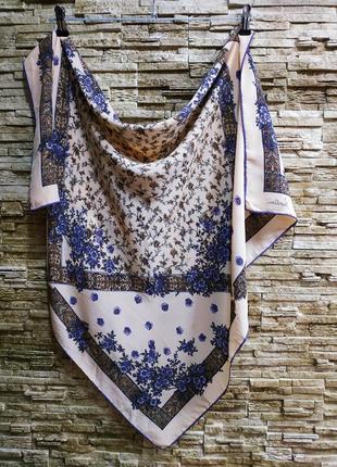 Красивый шелковый платок/ 100%шелк