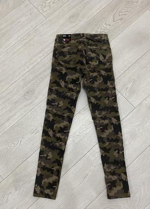Джинсы штаны коттон jennyfer skinny👖милитари