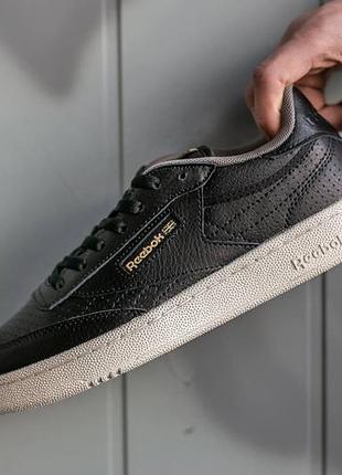 Reebok classic, чоловічі кросівки рібок чорні2 фото