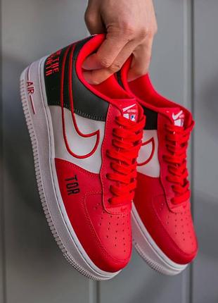 ❤️🏀🖤nike air force nba toronto raptors🖤🏀❤️мужские кроссовки найк форс, кросівки найк форс червоні