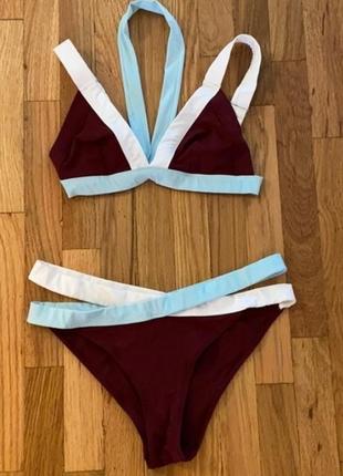 H&m купальник роздільний купальний ліф + купальні трусики плавки бікіні 👙