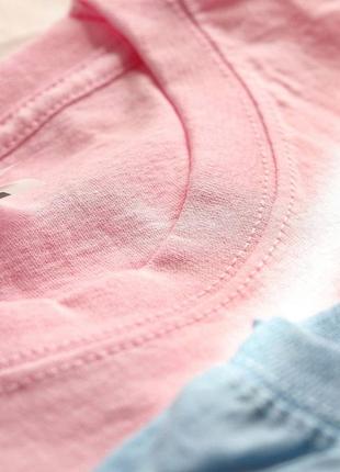Нежно-розовая хлопковая футболка оверсайз4 фото