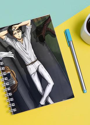 Скетчбук (sketchbook) для малювання з принтом "attack on titan - вторгнення титанів 13"