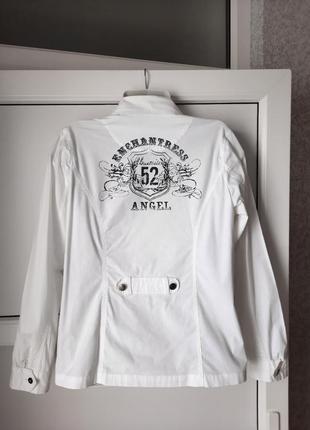 Нарядная белая куртка-пиджак. gina benotti.7 фото