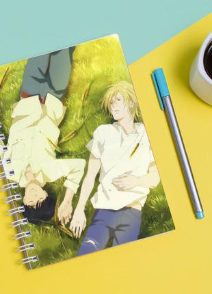 Скетчбук (sketchbook) для малювання з принтом "banana fish - бананова риба"1 фото