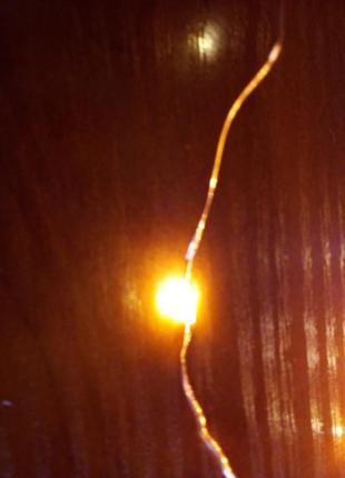 Світлодіодна гірлянда роса дріт крапля usb 10м, 100 світлодіодів8 фото