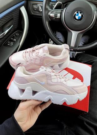 Nike ryz 365🆕шикарні жіночі кросівки🆕шкіряні рожеві легкі найк на літо