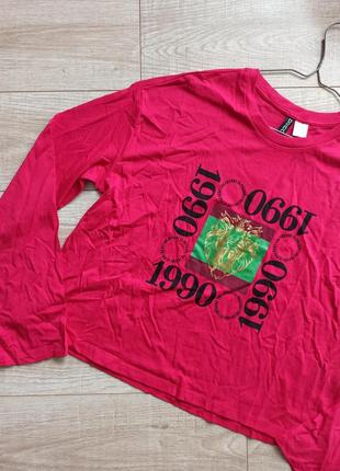 H&m реглан оверсайз малинового кольору