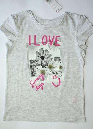 Футболка  сіра на на дівчинку primark