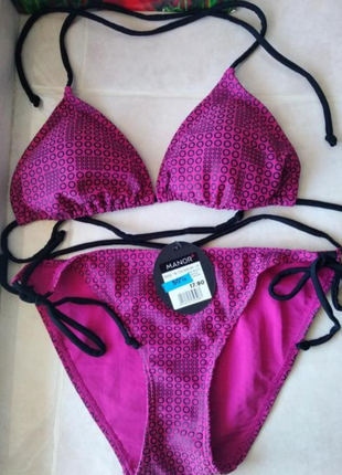 Новый раздельный купальник принт горох бренда yes or no u9 8-10 eur 36-38