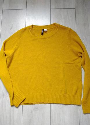 Жовтий джемпер h&m