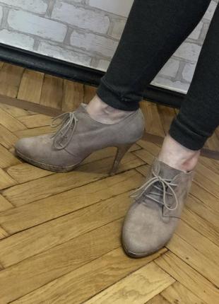Женские туфли (замшевые) graceland2 фото