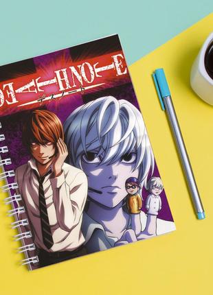 Скетчбук (sketchbook) для рисования с принтом "death note - тетрадь смерти 7"1 фото