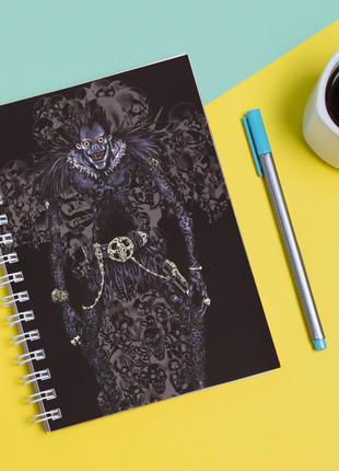 Скетчбук (sketchbook) для рисования с принтом "death note - тетрадь смерти рюк"