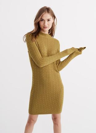 Горчичное платье abercrombie & fitch 2