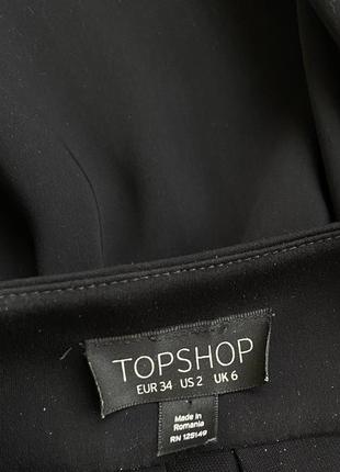 Шикарное женское чёрное платье asos topshop6 фото