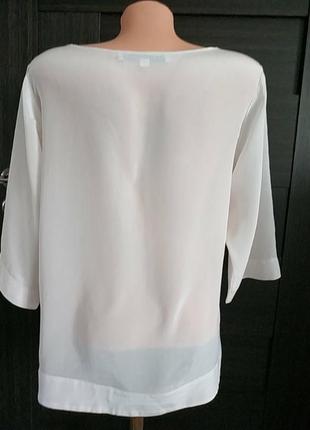 Брендовий легка шовкова блуза блузка туніка.3 фото